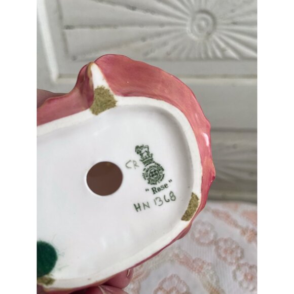 Vintage 1950s Royal Doulton "Rose" Porcelain Girl Ruffled Dress - Picture 2 of 11